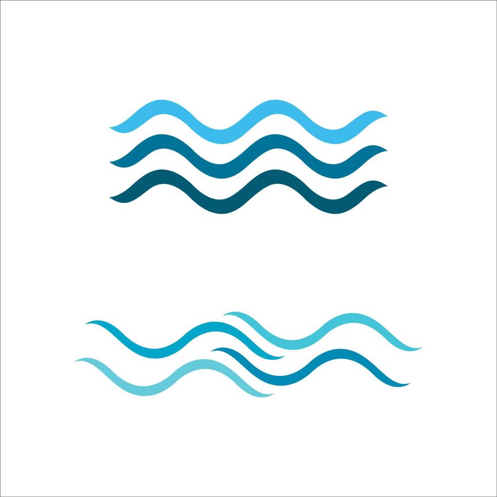 Water wave icon vector design