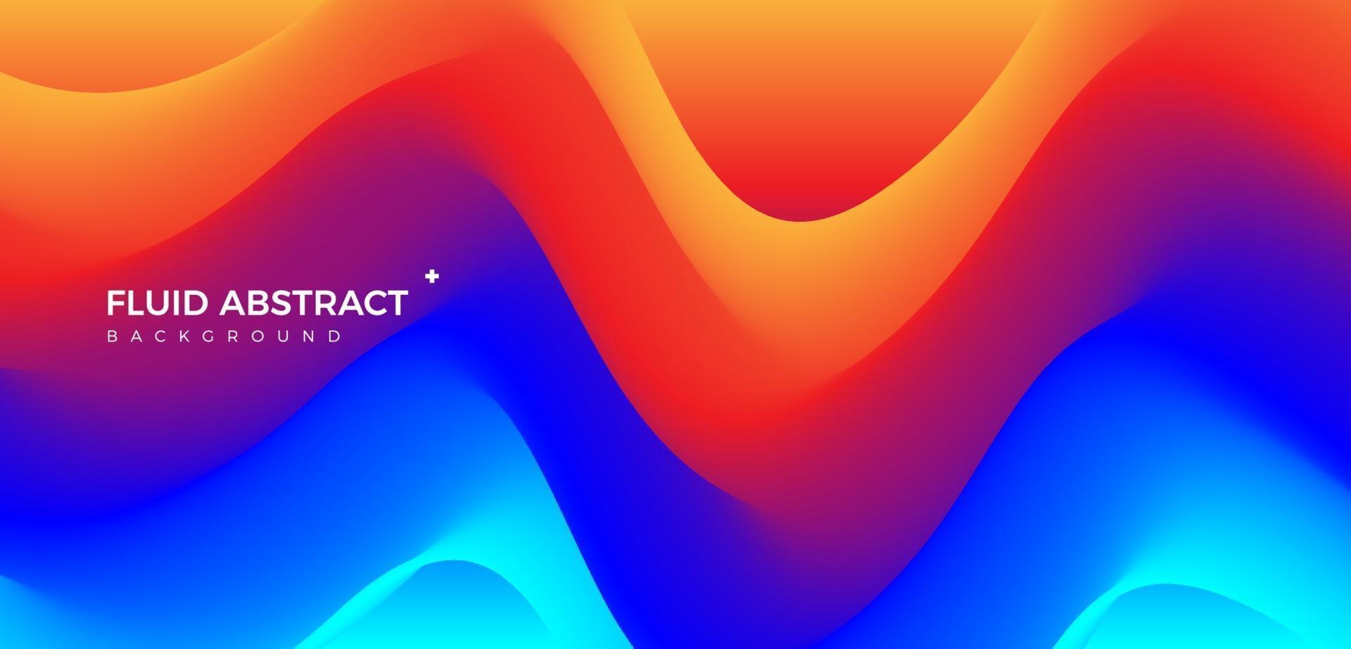 Stylish corrugated bright colorful color mixing fluid gradient abstract background vector