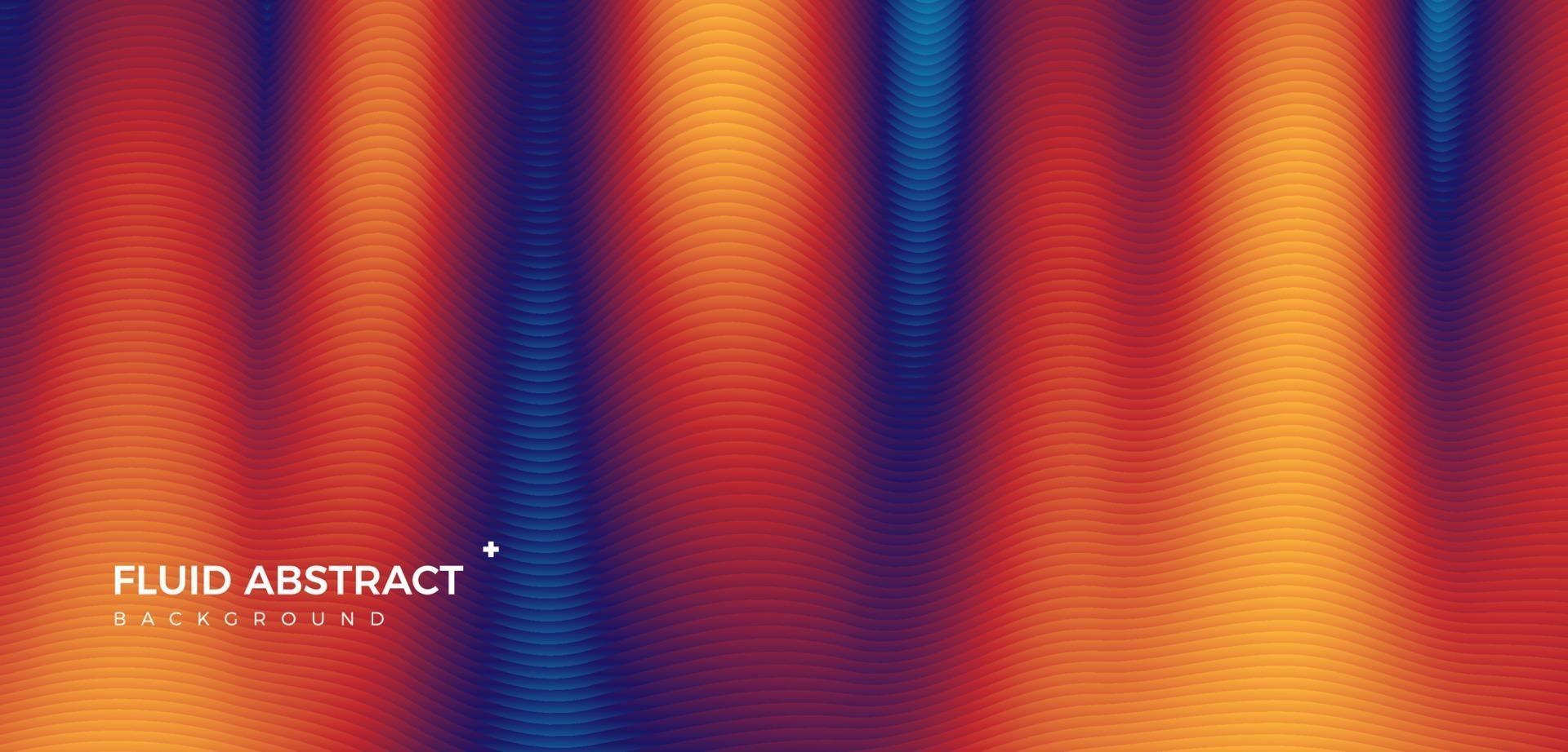 Stylish corrugated bright colorful color mixing fluid gradient abstract background vector