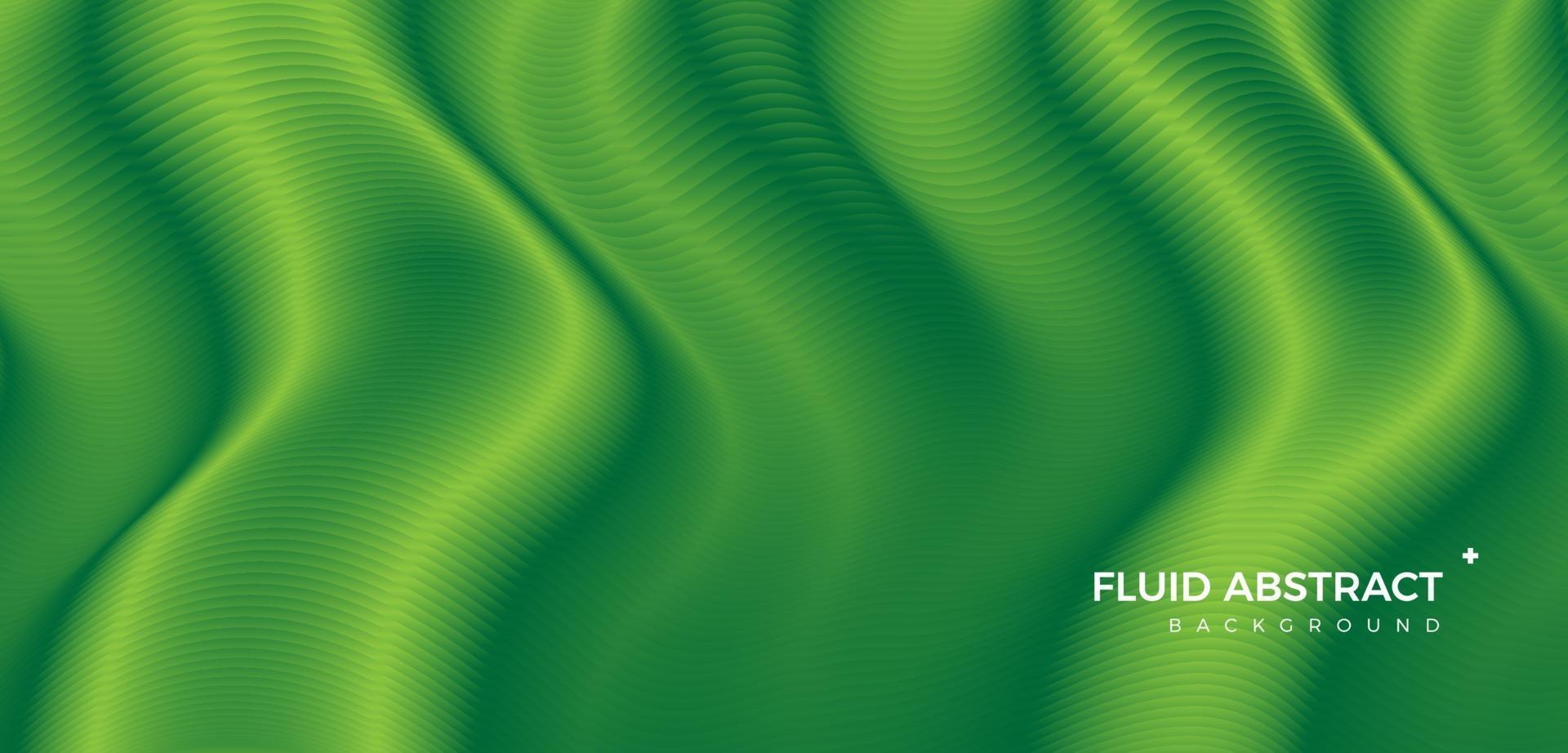 Fashion ripple dynamic high-grade green mixed fluid gradient abstract background vector