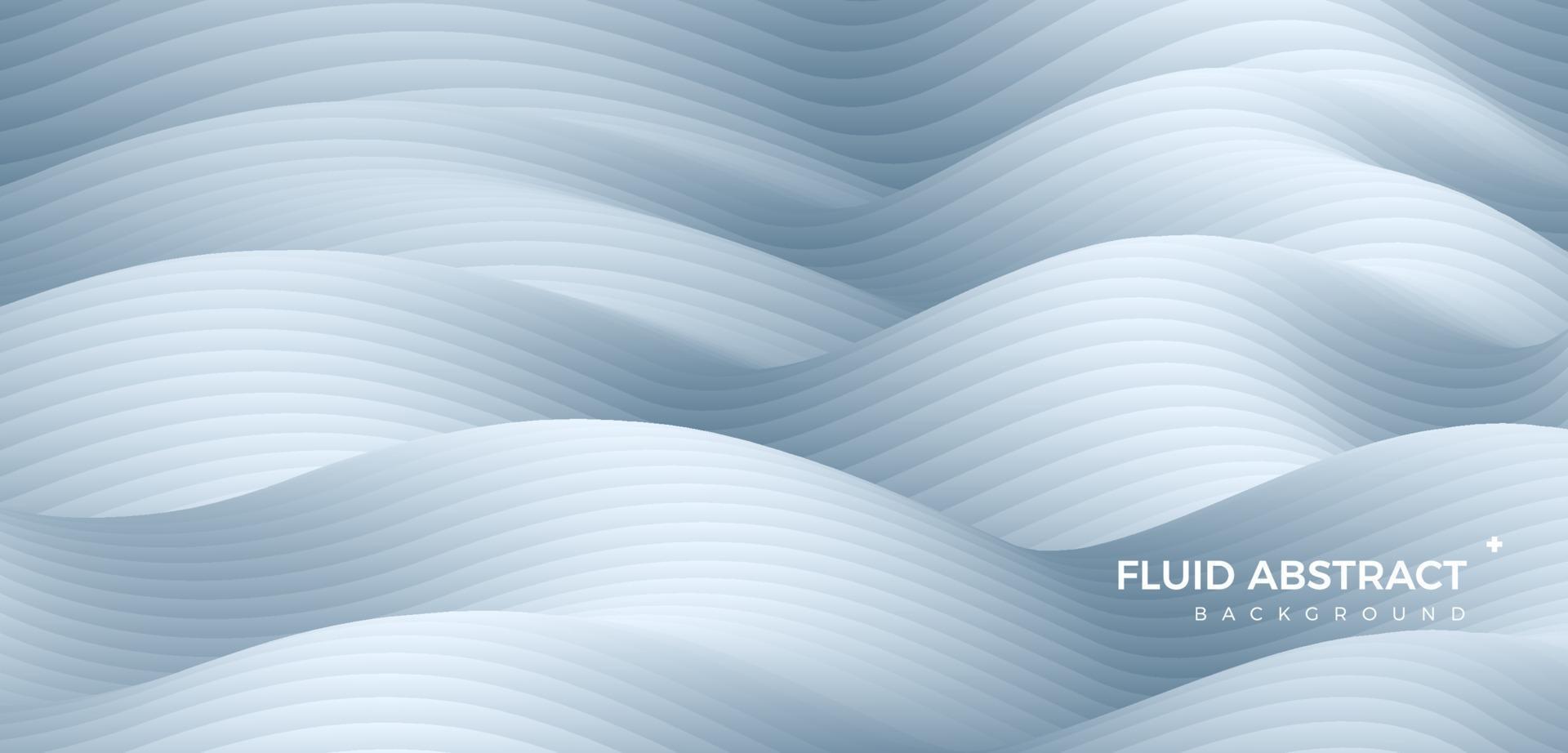 Stylish corrugated dynamic high-grade blue gray mixing fluid gradient abstract background vector