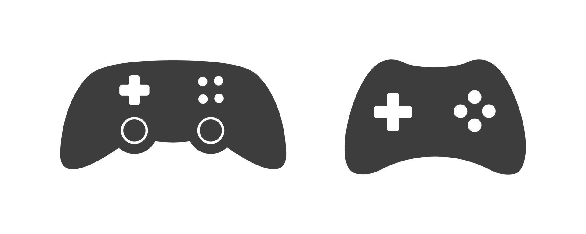 Joystick video game controller vector icon. Play console or joypad in flat design. Gamepad for computer gamer