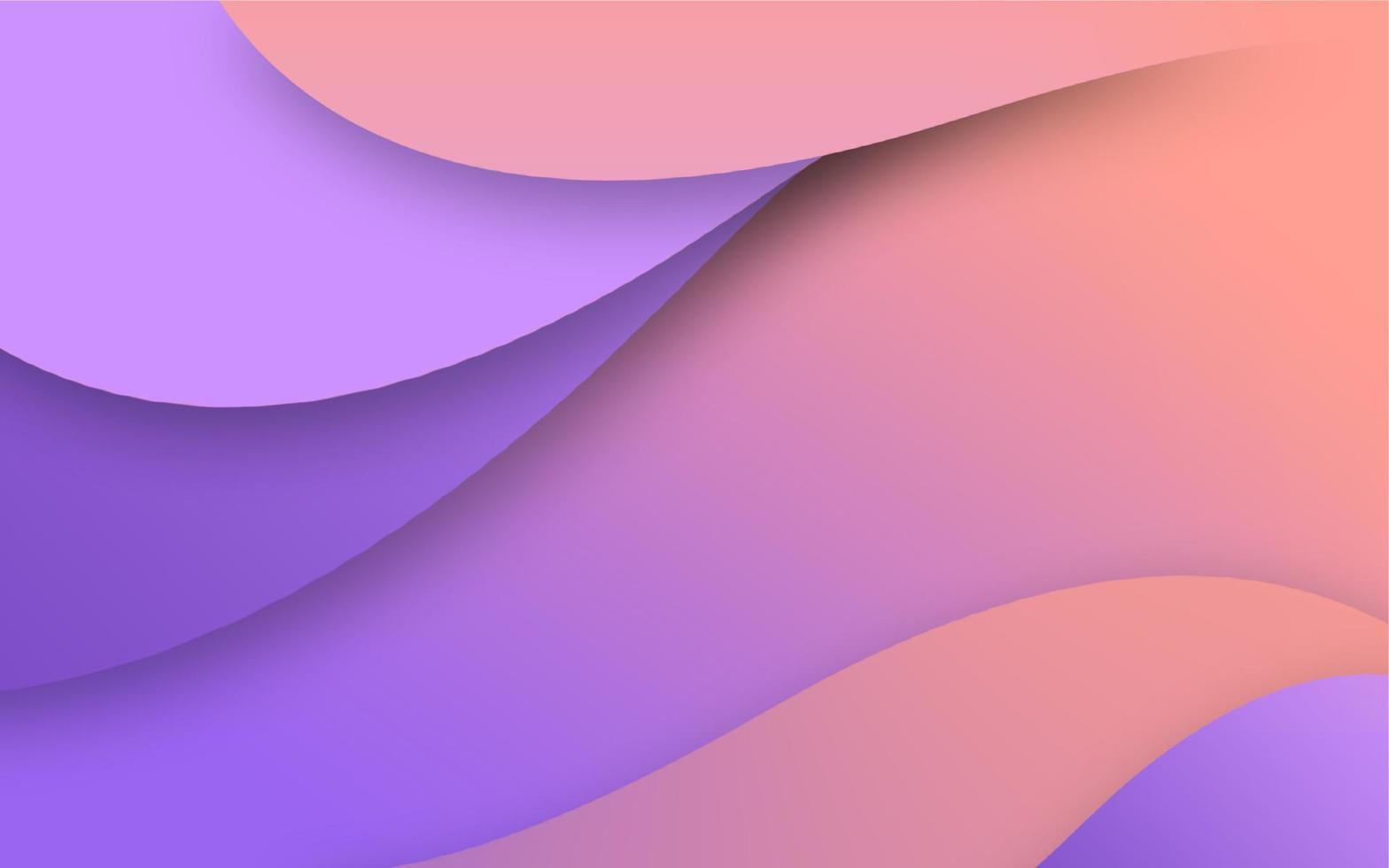 Simple modern purple and pink waves background illustration vector