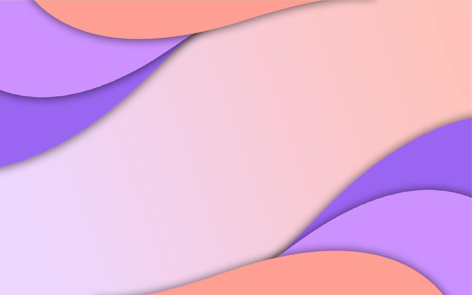 Simple modern purple and pink waves background illustration vector