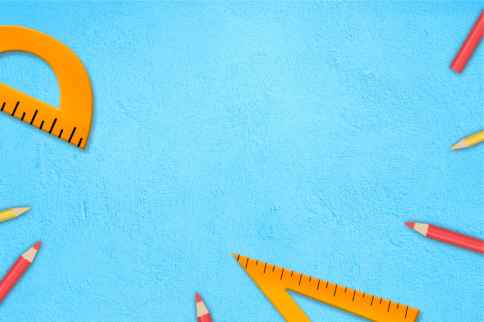 Teaching stuff collection, School materials vector illustration set