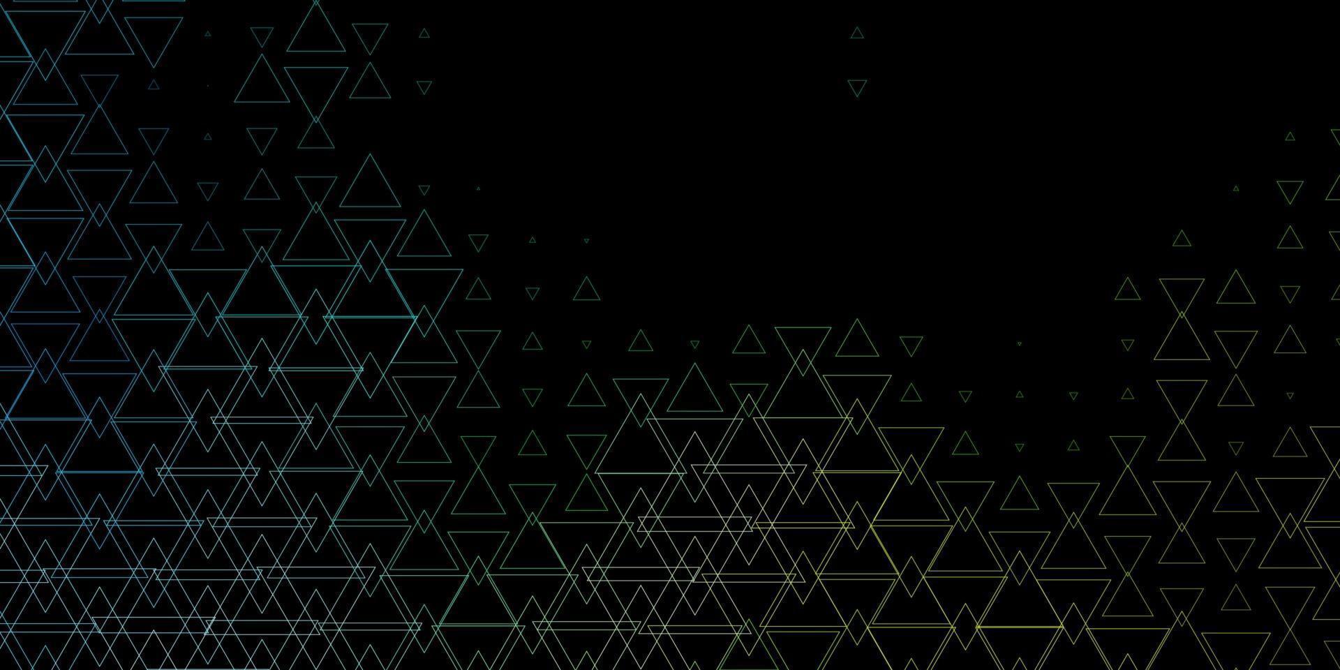 Dark Blue, Green vector pattern with polygonal style.