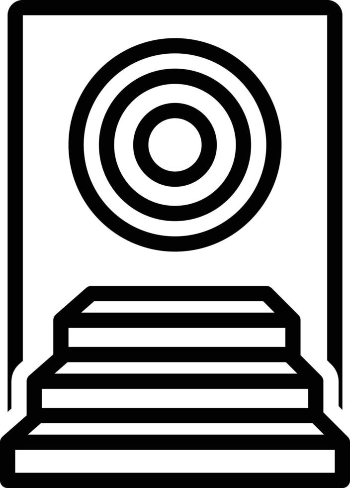 Line icon for achievement vector