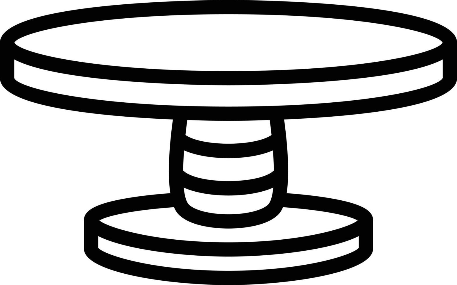 Line icon for table vector