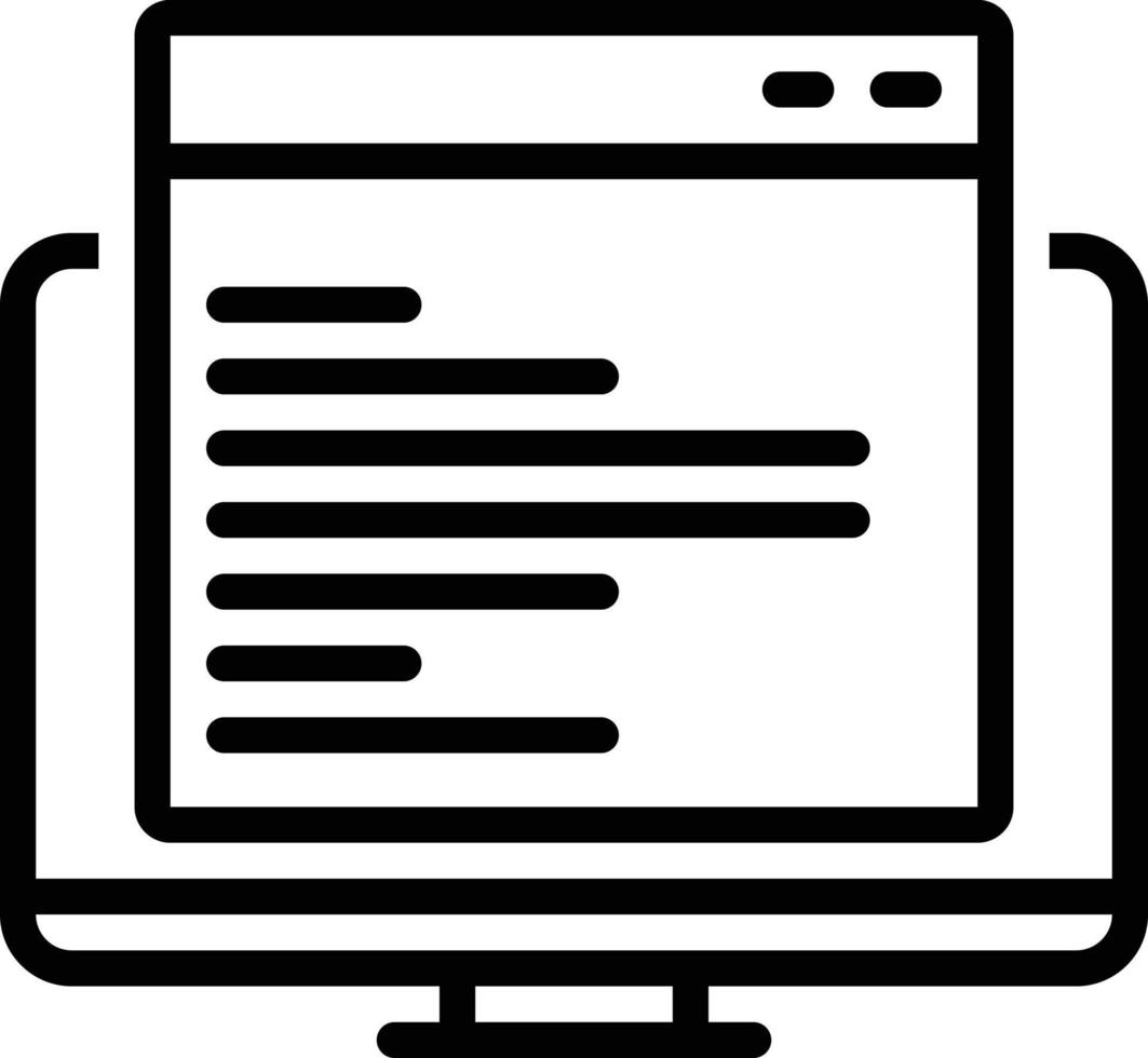 Line icon for code 3542709 Vector Art at Vecteezy