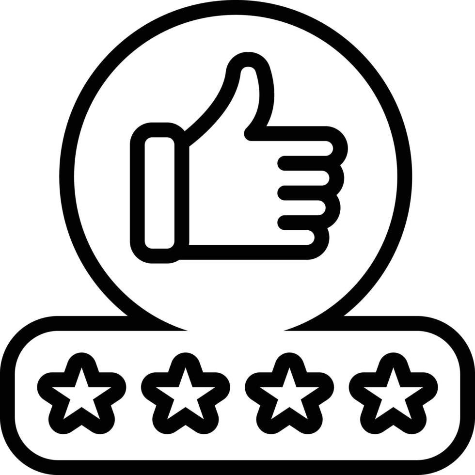 Line icon for feedback vector