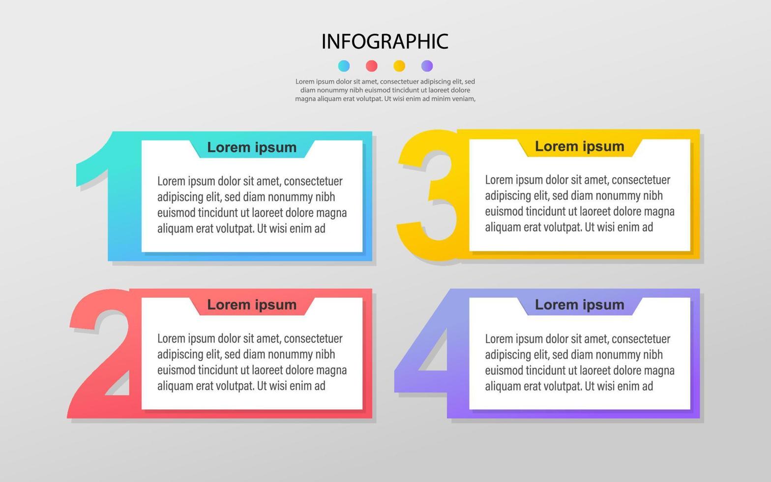 visualización de datos empresariales moderna. diagrama del proceso. elementos abstractos de gráfico, diagrama con pasos, opciones. plantilla de negocio de vector para presentación. concepto creativo para infografía.