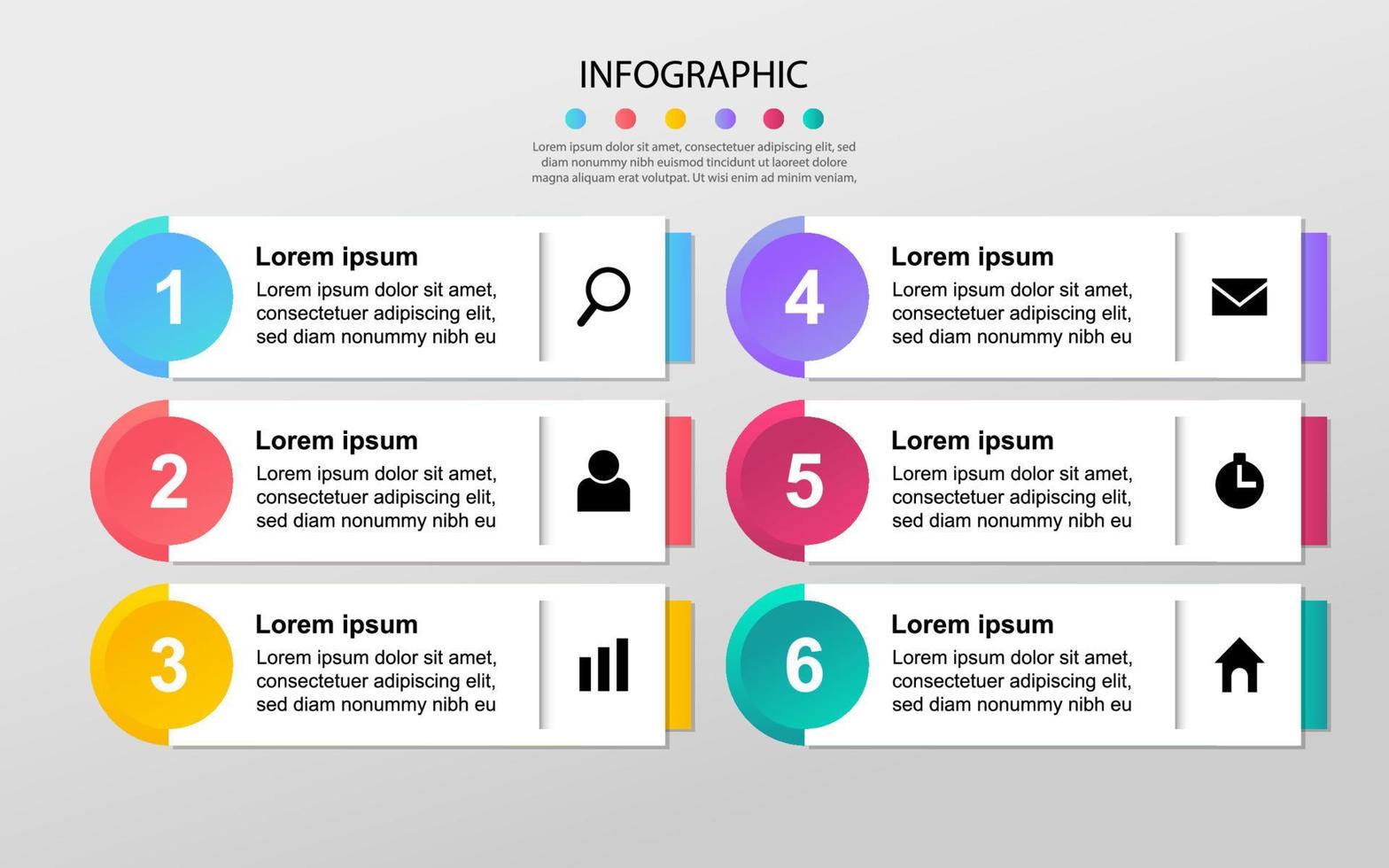 Modern Business data visualization. Process chart. Abstract elements of graph, diagram with steps, options, processes. Vector business template for presentation. Creative concept for infographic.