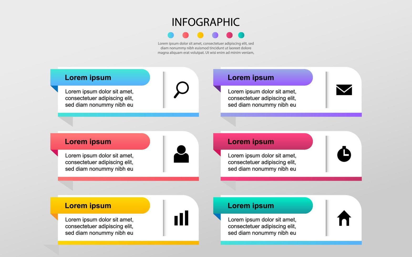 Modern Business data visualization. Process chart. Abstract elements of graph, diagram with steps, options, processes. Vector business template for presentation. Creative concept for infographic.