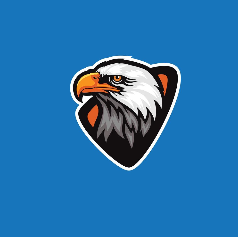 plantilla de diseño de vector de logotipo de escudo de águila