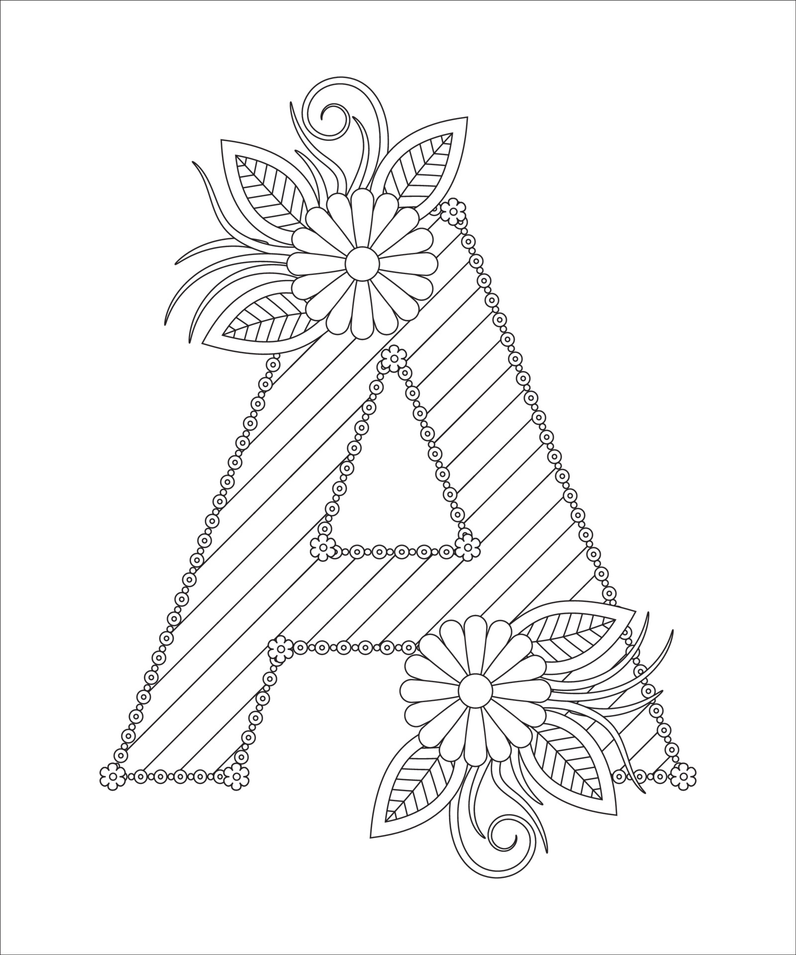 Alphabet Letters Coloring Vector Art, Icons, And Graphics For Free Download