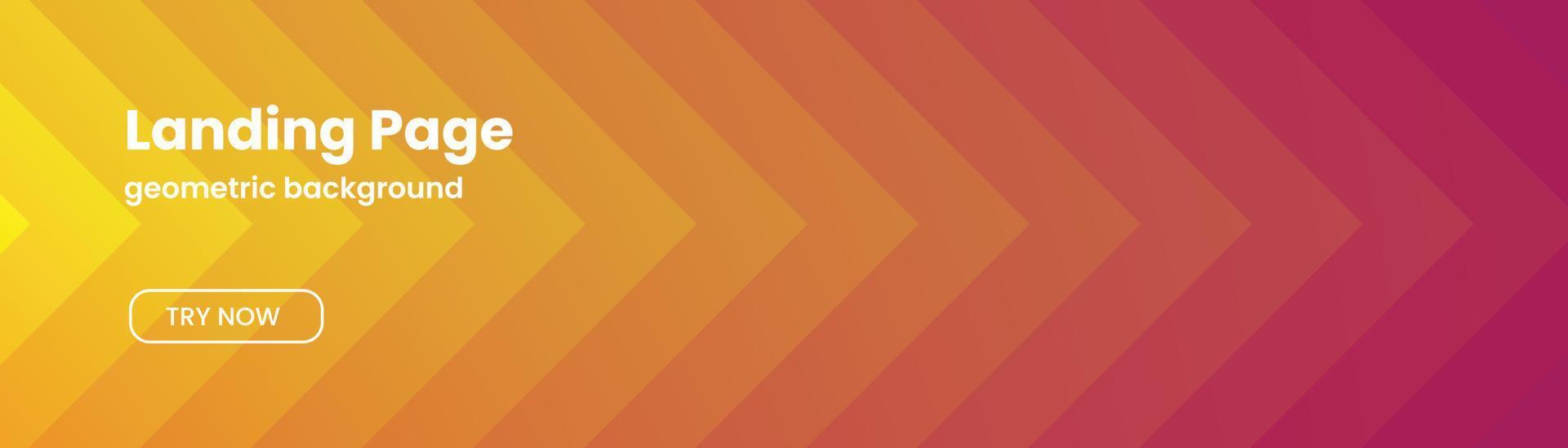 Yellow and Red Background for Landing Page. vector