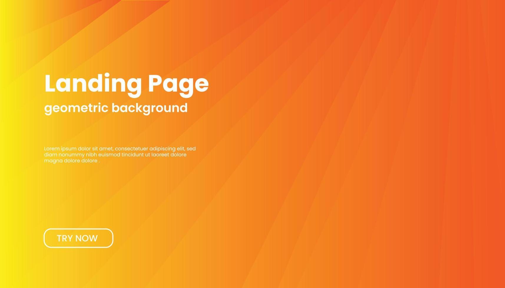 Minimalis Abstract Orange Background for Landing Page. vector