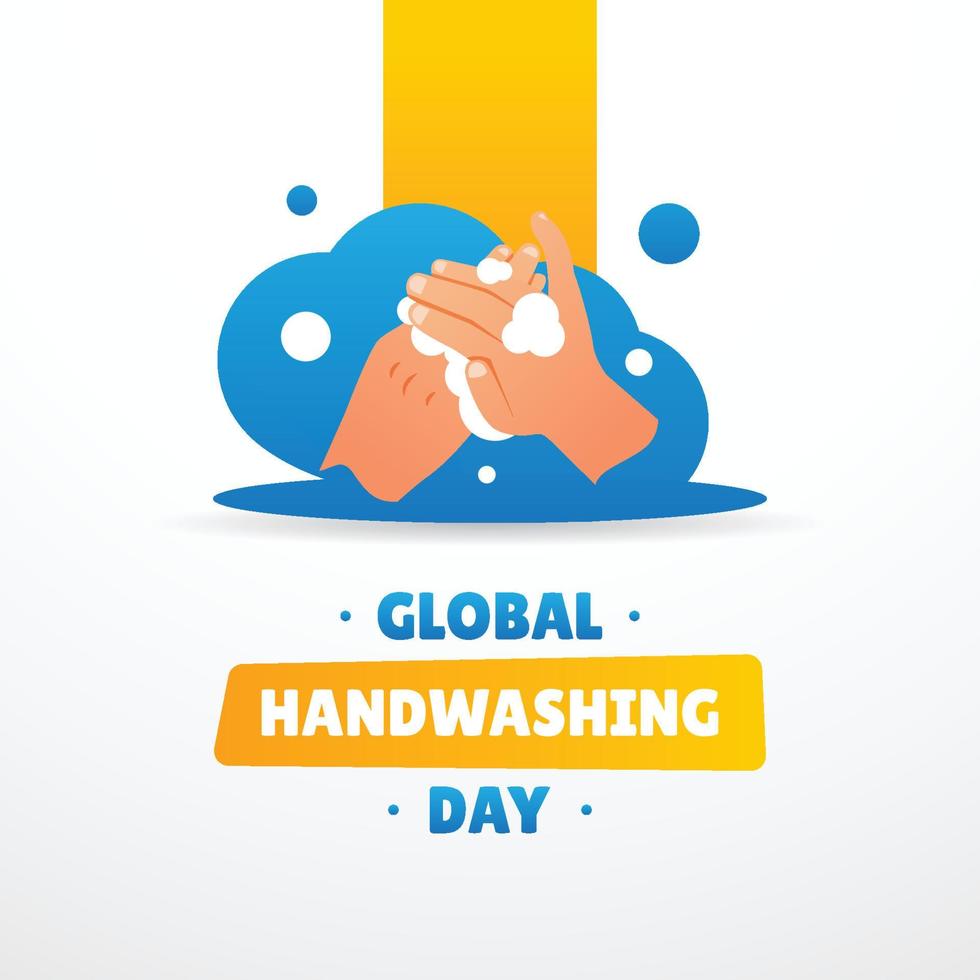 Global Hand Washing Day Design vector