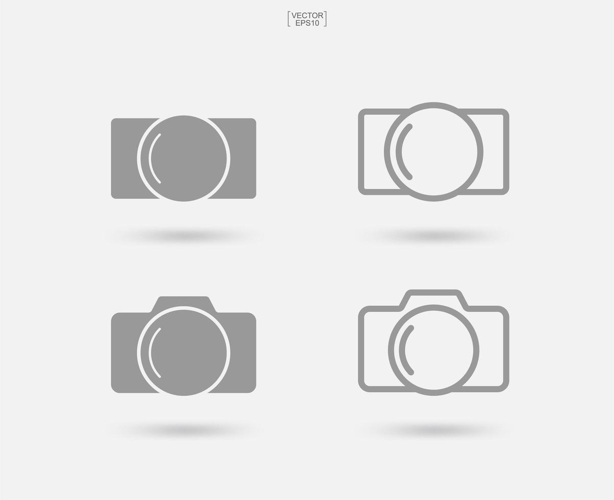 Camera sign and symbol. Photo icon or image icon. Vector. vector