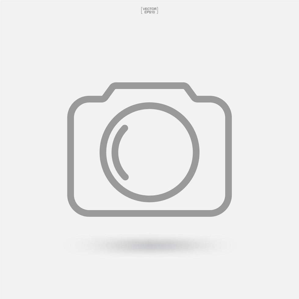 Camera sign and symbol. Photo icon or image icon. Vector. vector