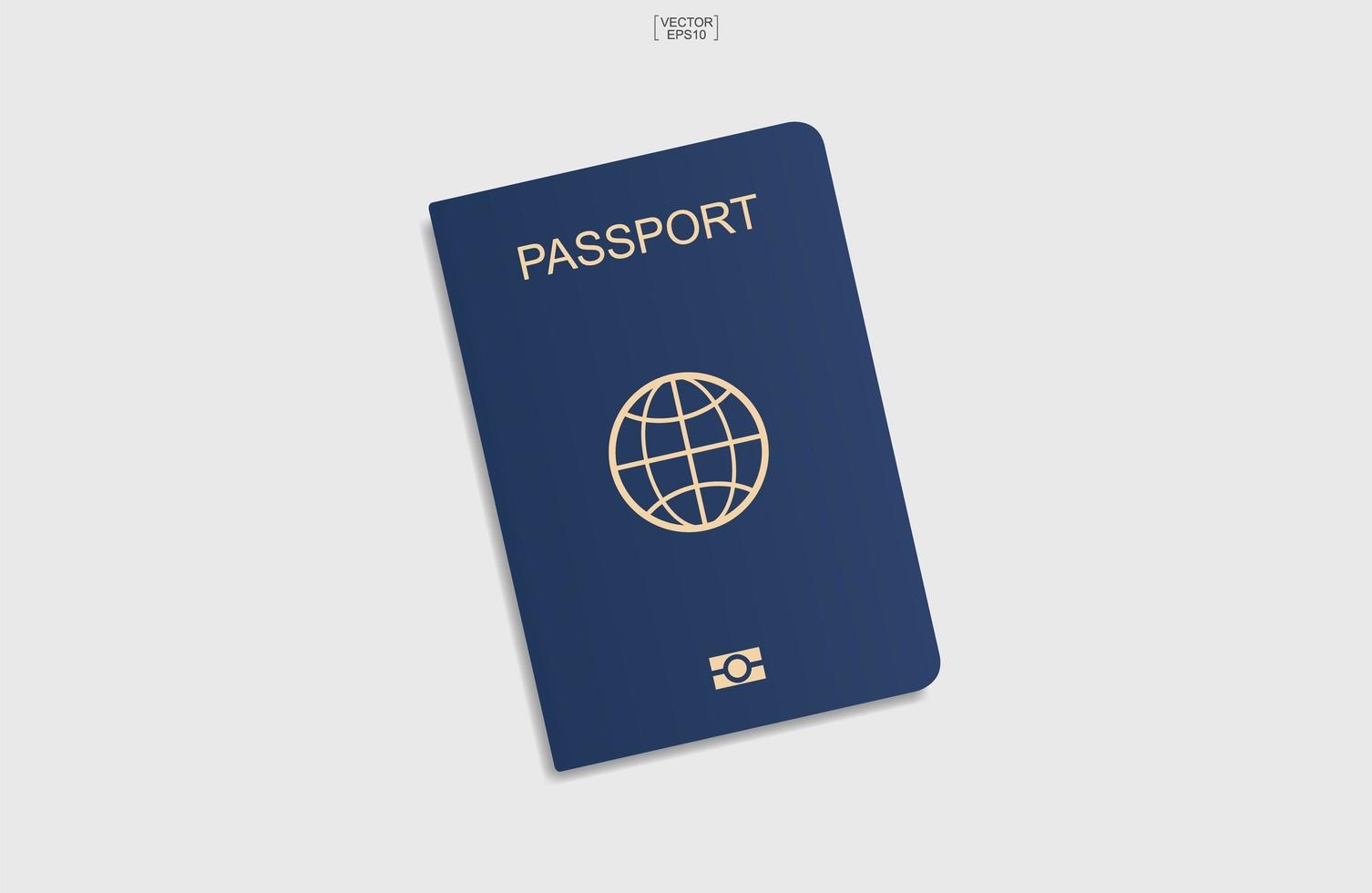 Blue passport background on white background. Vector. 3543388 Vector Art at  Vecteezy