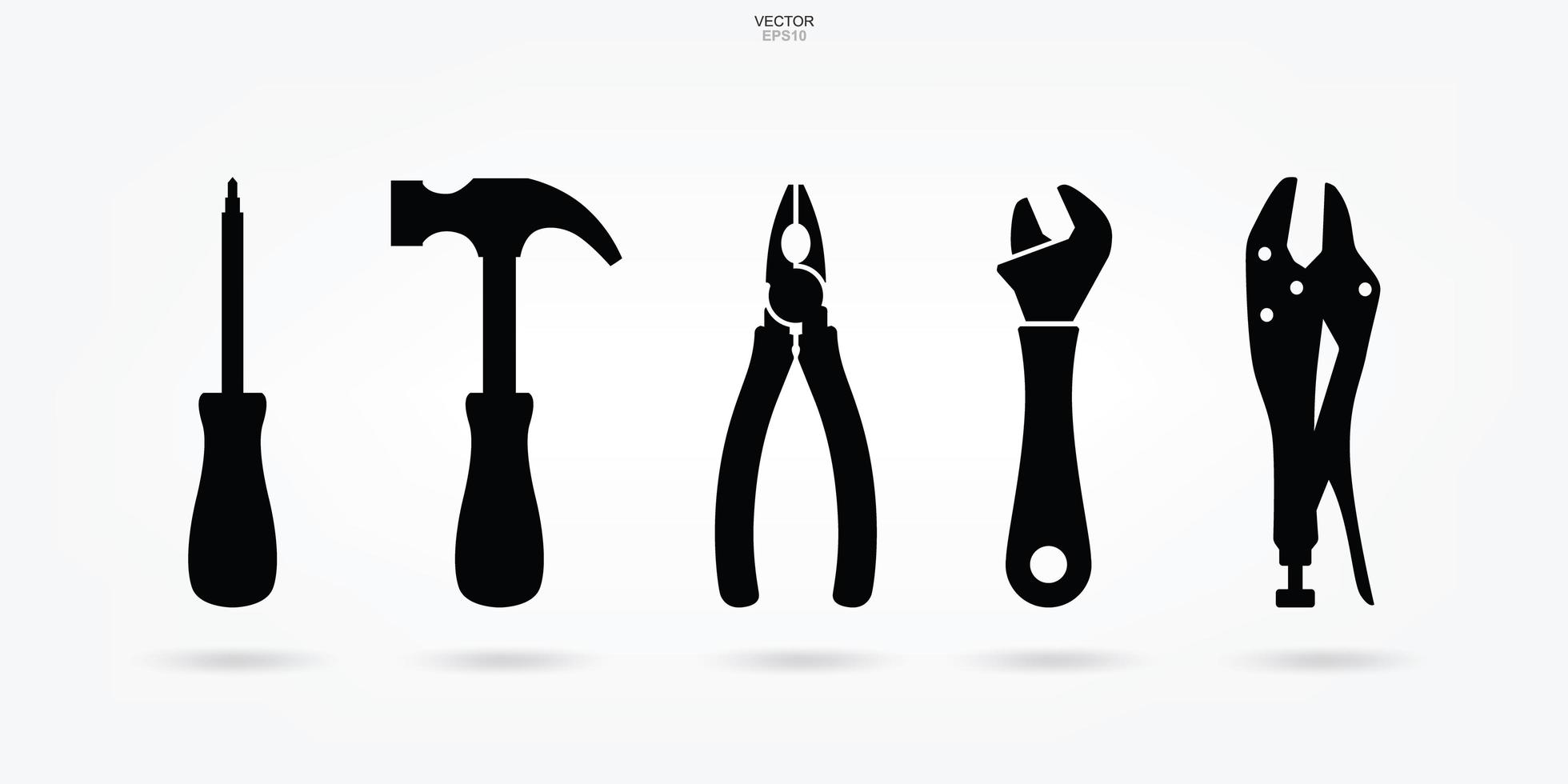 Craftsman tool icon. Technician tool sign and symbol. Vector. vector