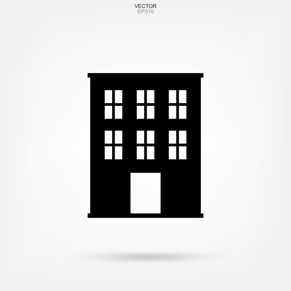 Building icon. Architecture identity with detail and element design. Vector. vector