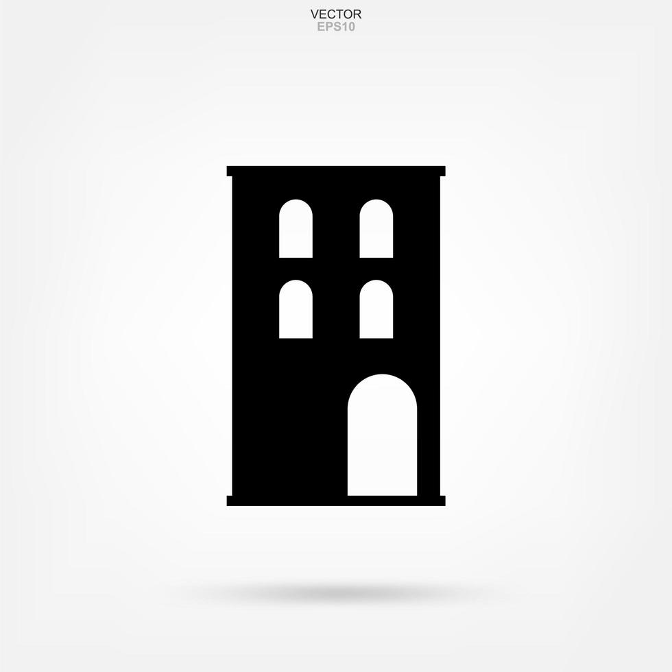 Building icon. Architecture identity with detail and element design. Vector. vector