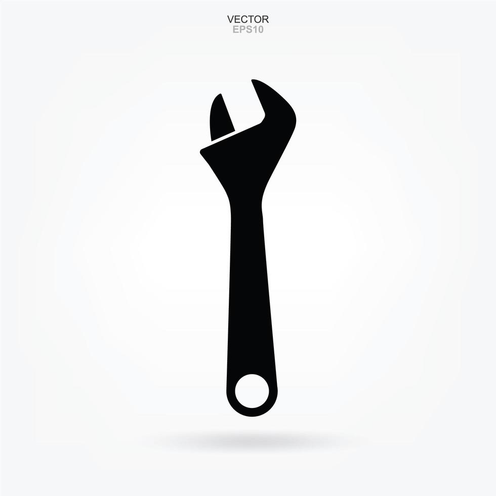 Craftsman tool icon. Wrench sign and symbol. Vector. vector