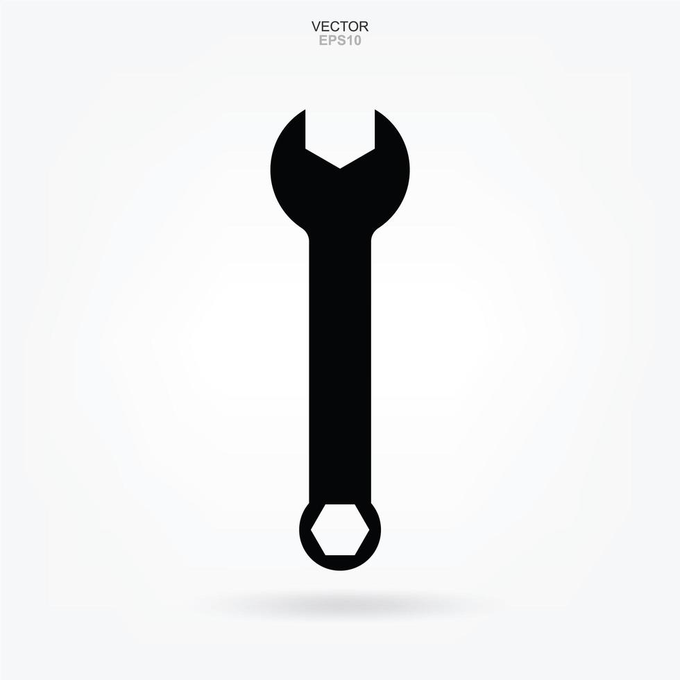 Craftsman tool icon. Wrench sign and symbol. Vector. vector