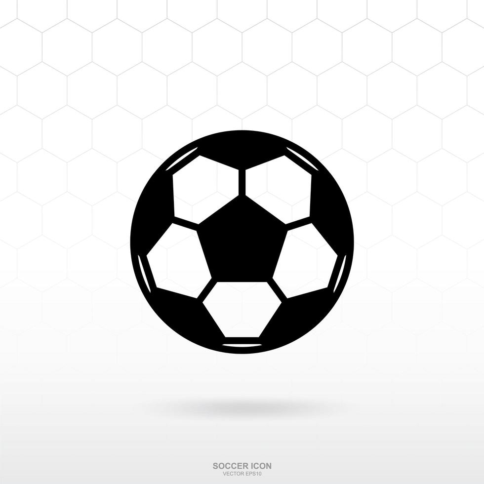 Soccer football ball icon. Soccer sport sign and symbol for template design. Vector. vector