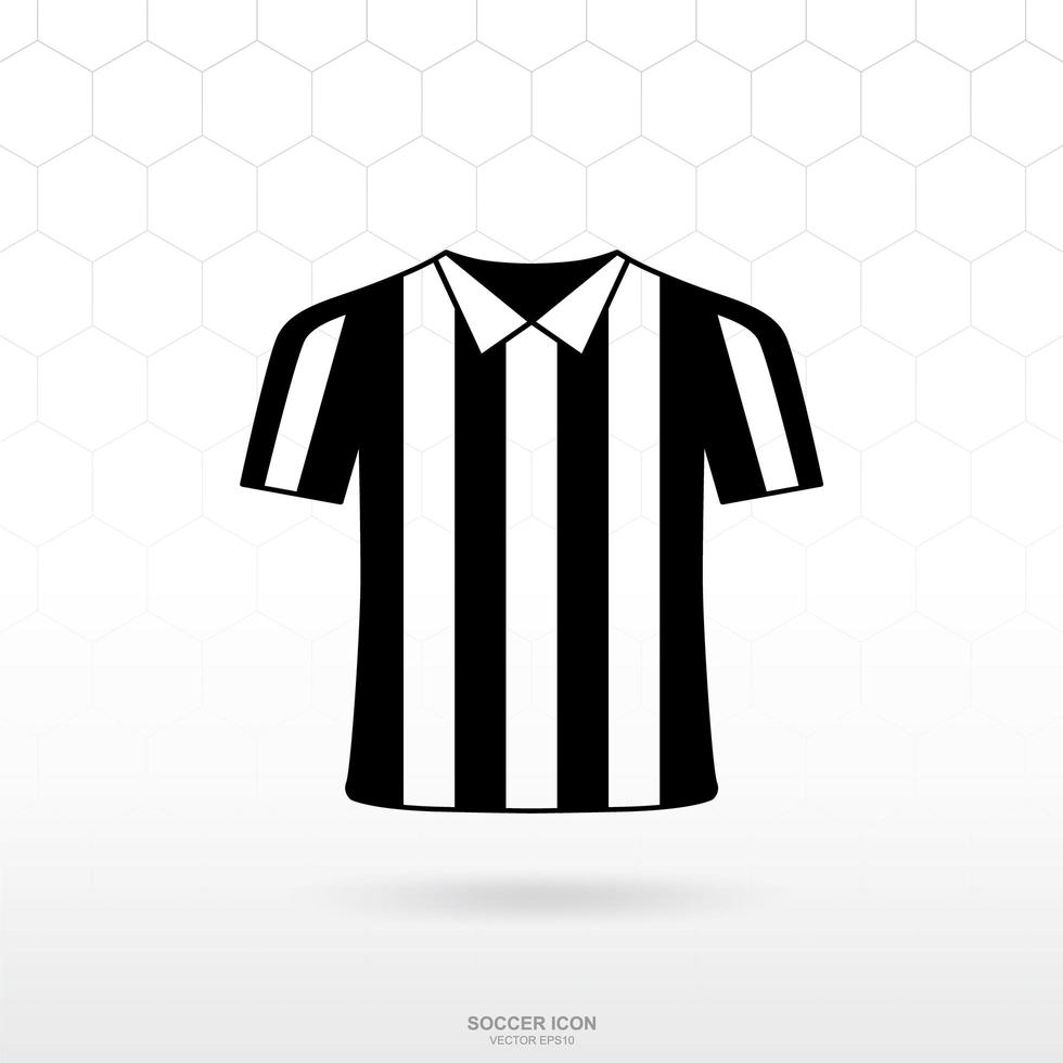 icono de camiseta de árbitro. fútbol fútbol deporte signo y símbolo para el diseño de plantillas. vector. vector