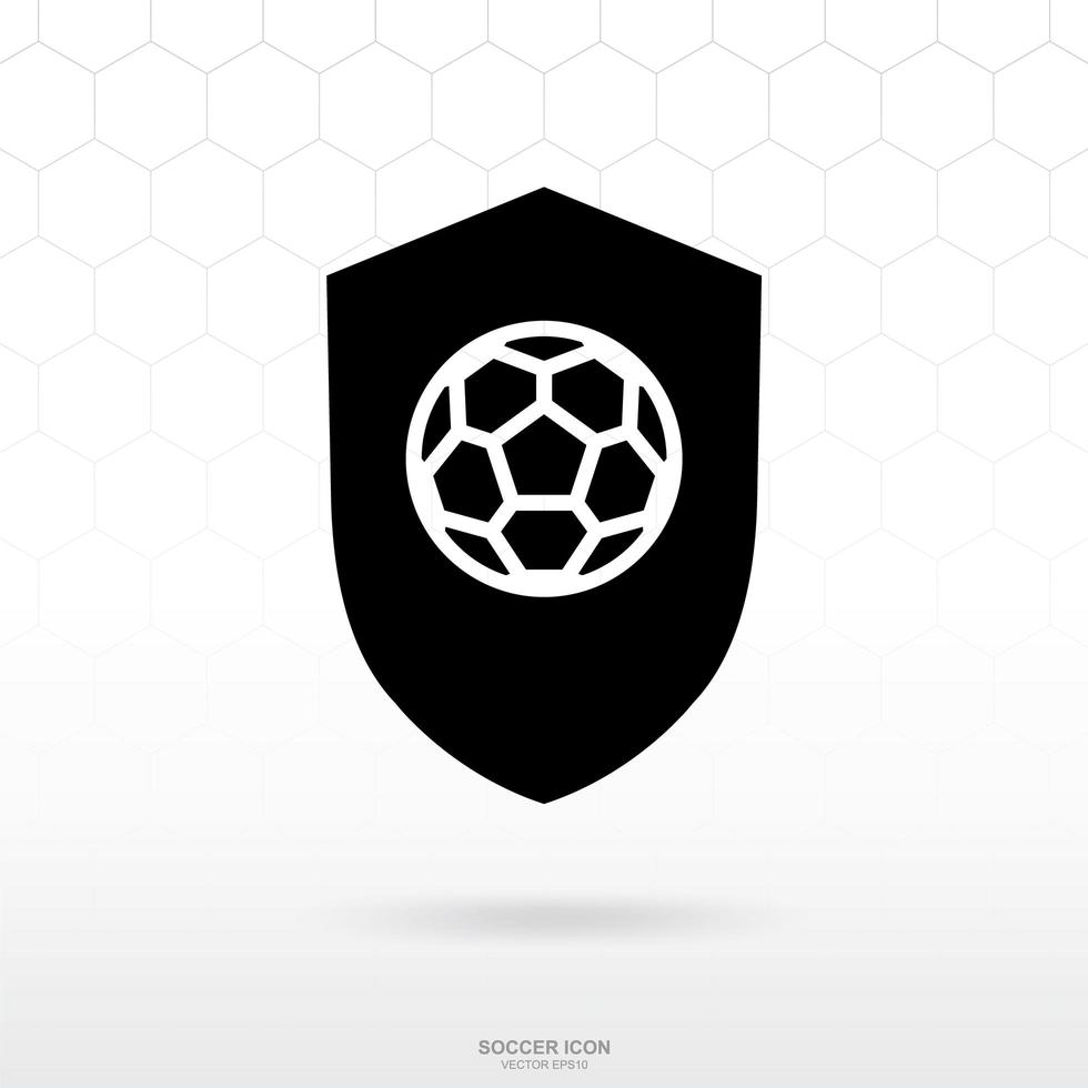 Soccer logo icon. Soccer football sport sign and symbol for template design. Vector. vector