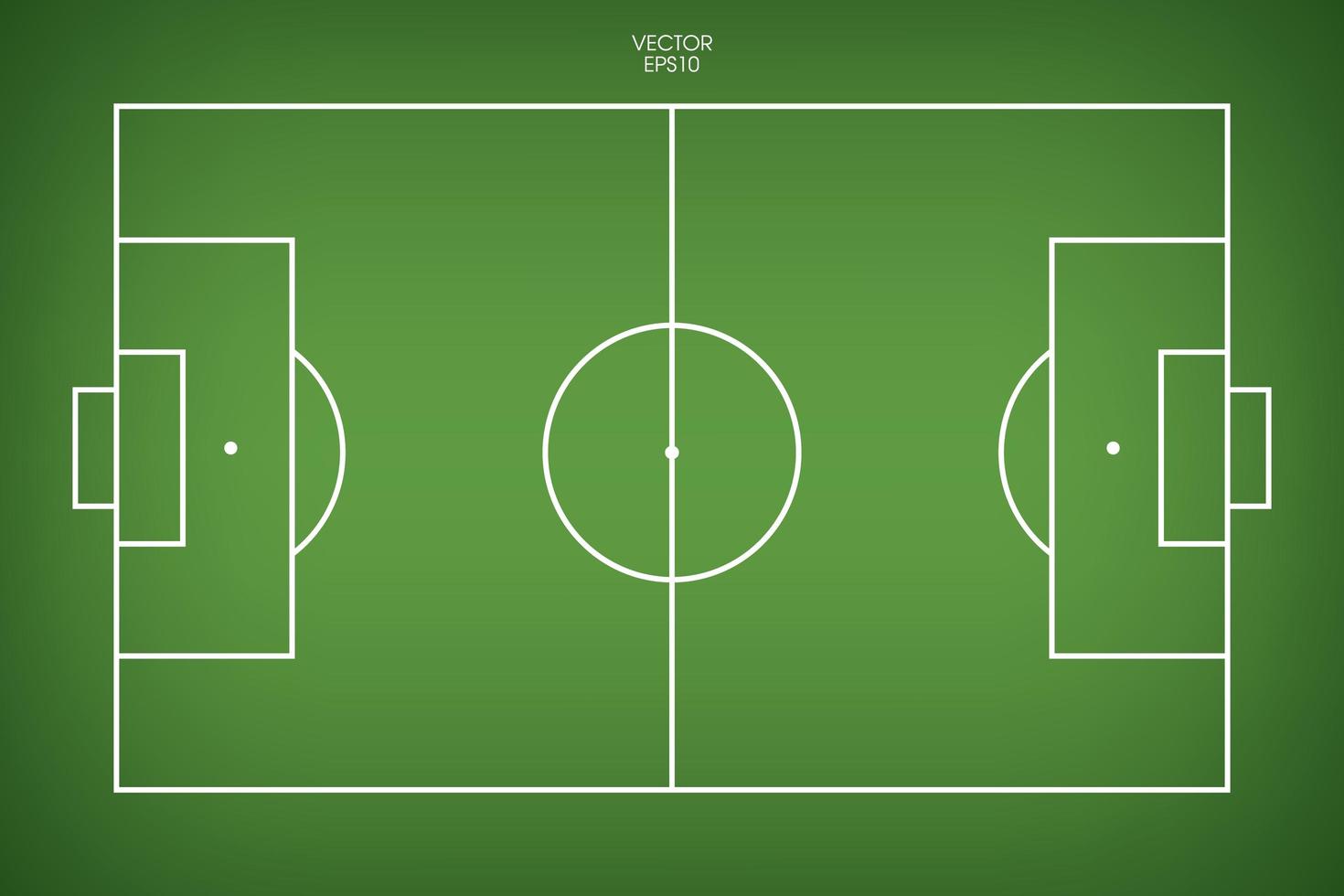 campo de fútbol o campo de fútbol de fondo. Cancha de césped verde para crear un juego de fútbol. vector. vector