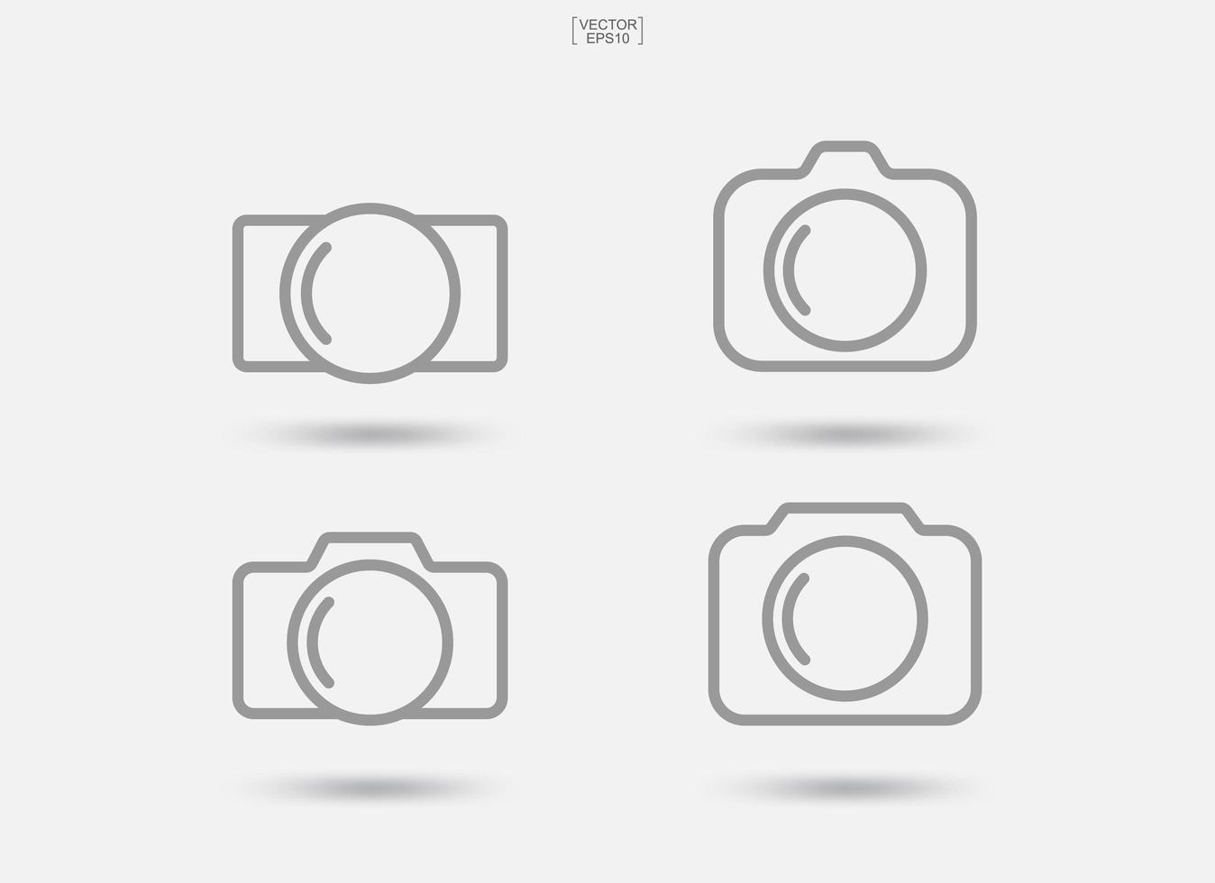 Camera sign and symbol. Photo icon or image icon. Vector. vector