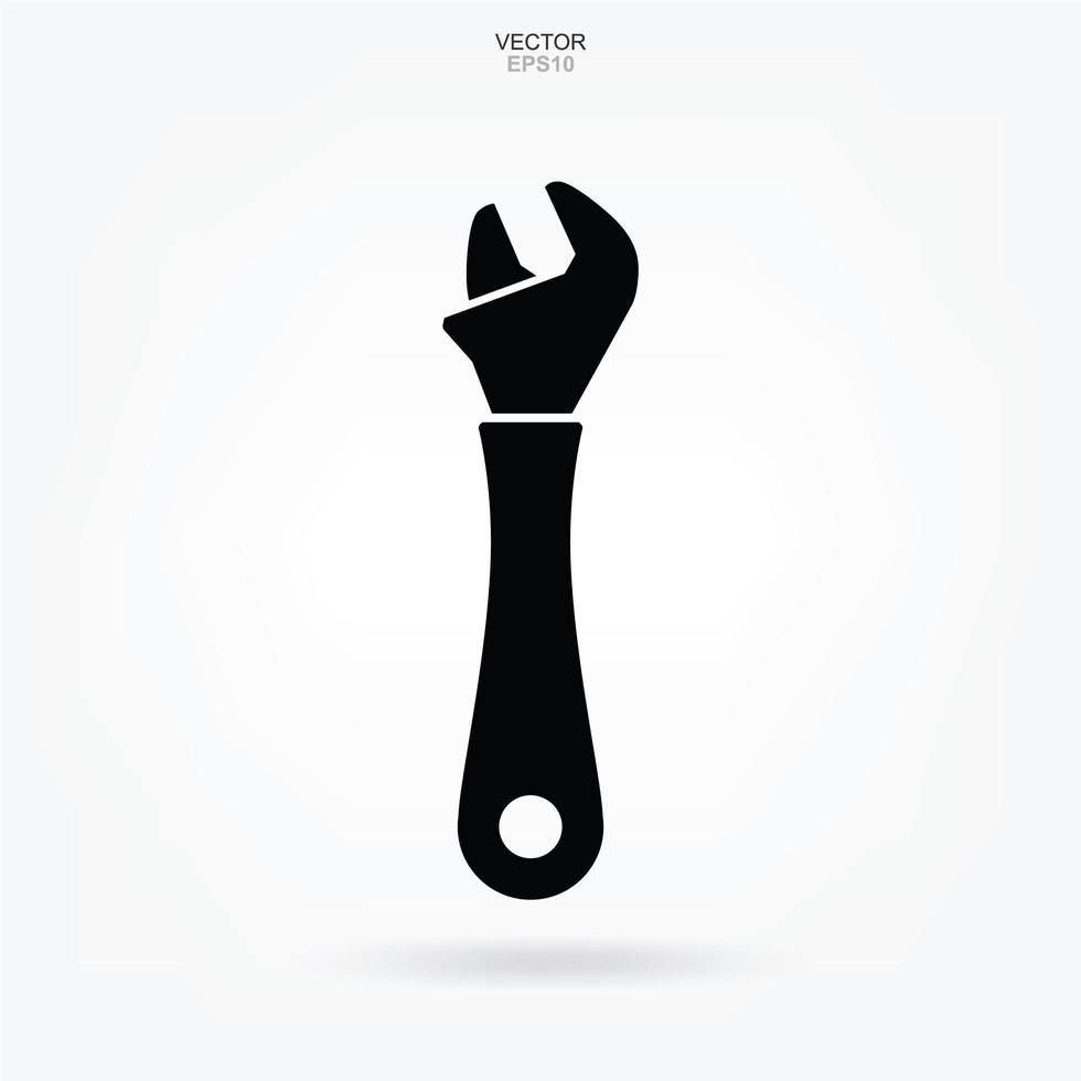 Craftsman tool icon. Wrench sign and symbol. Vector. vector