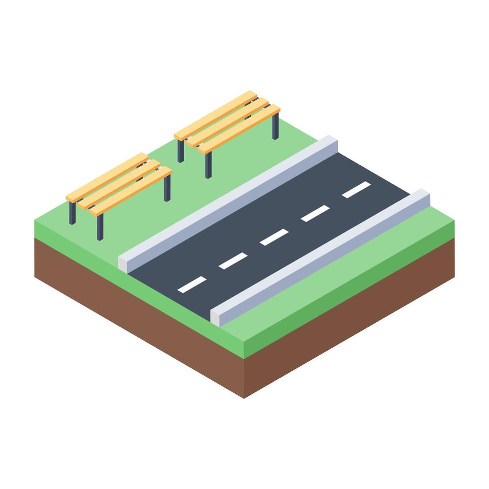 conceptos de parada de autobús vector