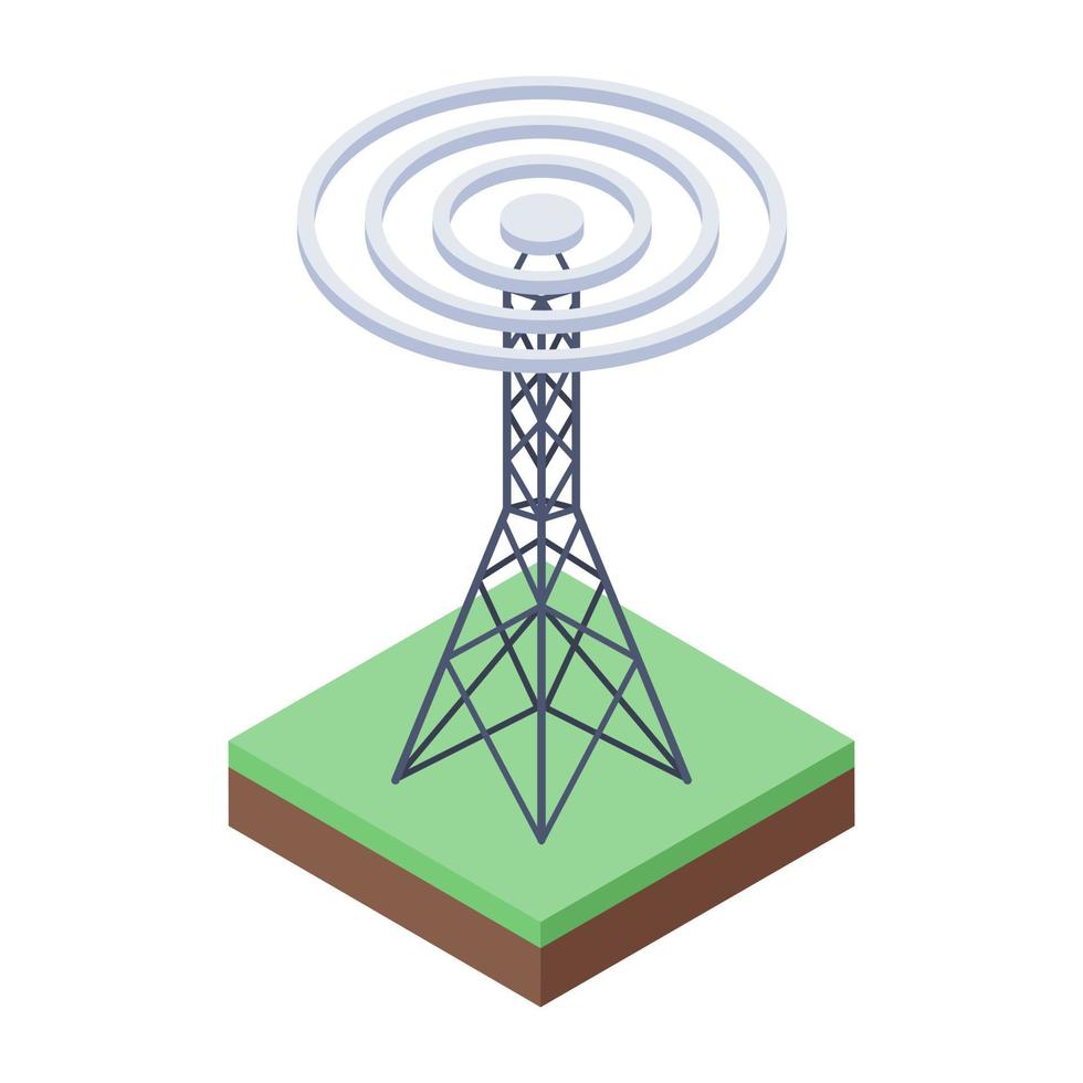 conceptos de torre wifi vector