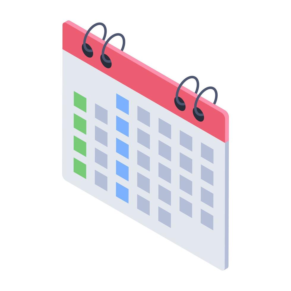 Trendy Calendar Concepts vector