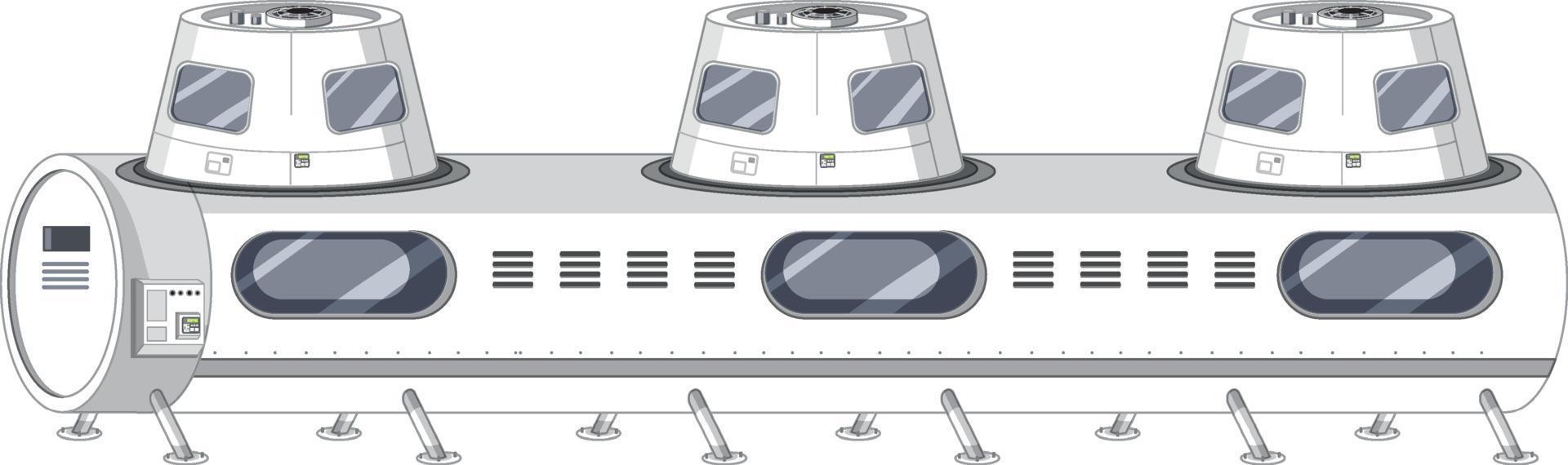 parte de la estación espacial aislada vector