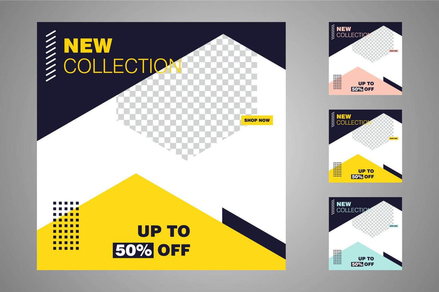 Suitable for social media posts templates and web or internet ads. vector