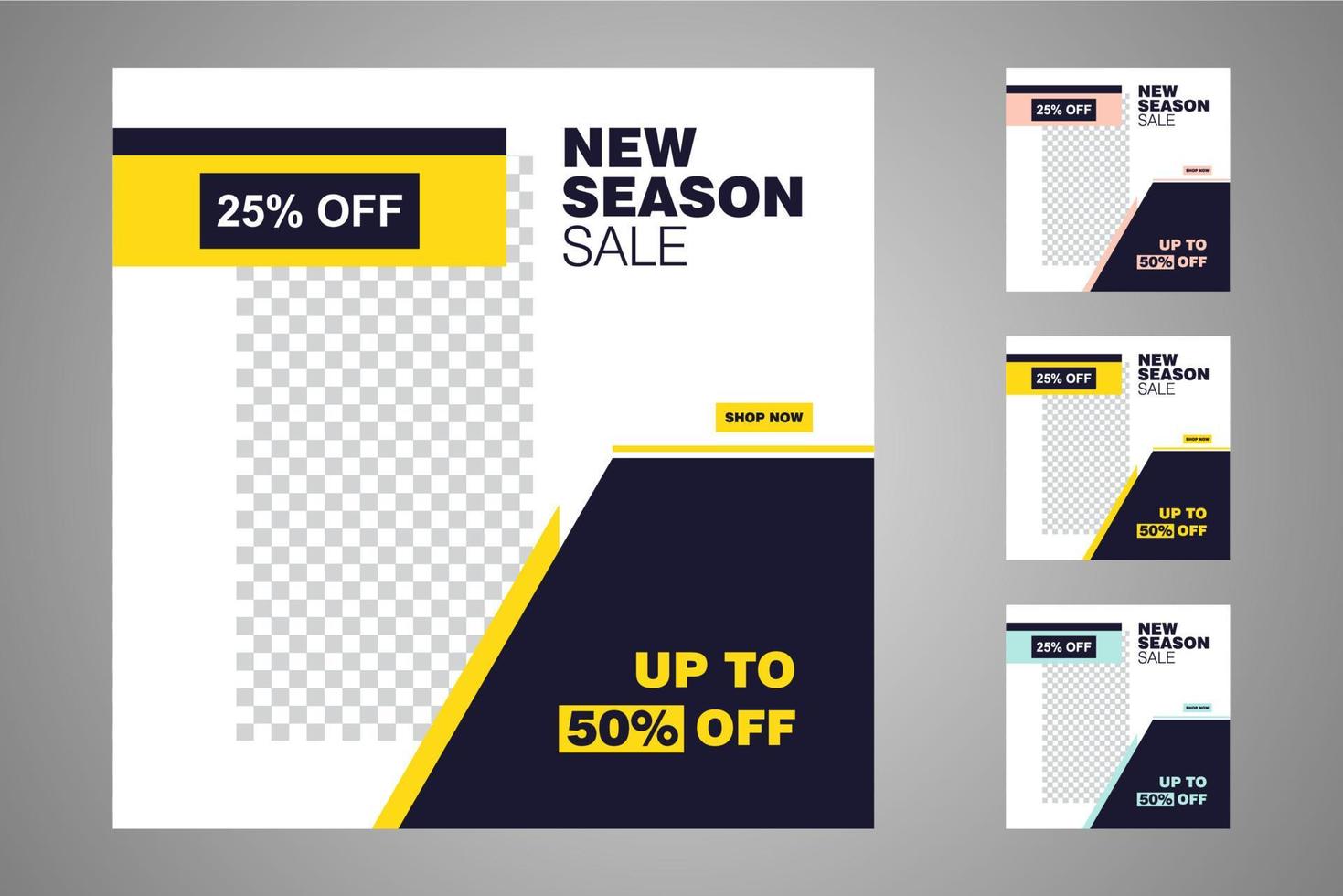 Suitable for social media posts templates and web or internet ads. vector