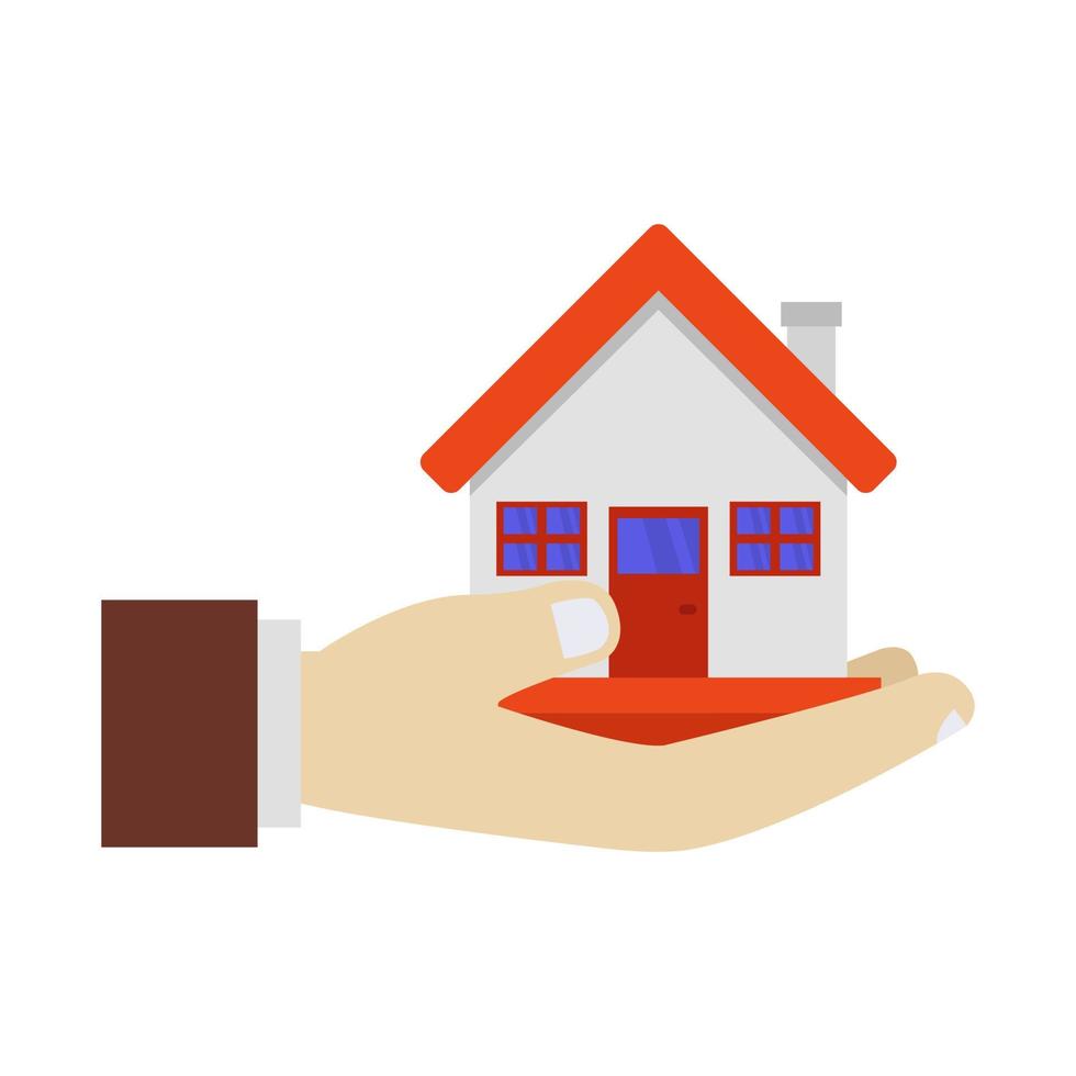 comprar casa en el fondo vector