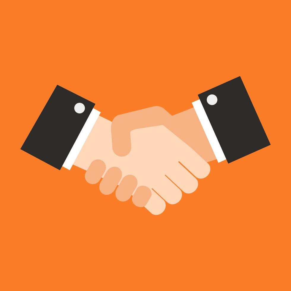 Handshake on background vector