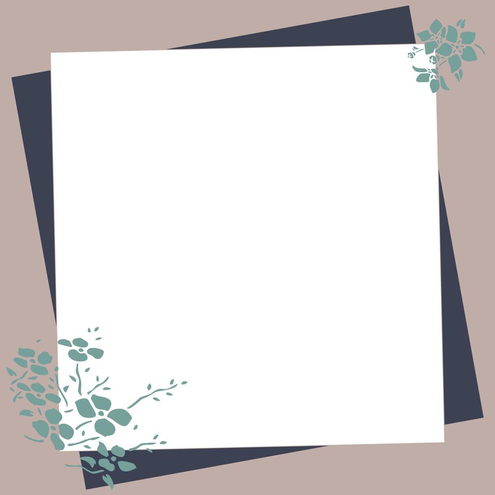 Background with Flower Decoration vector
