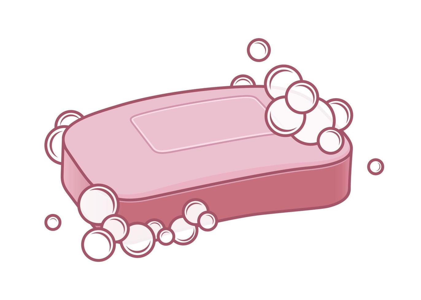 Soap With Foam vector