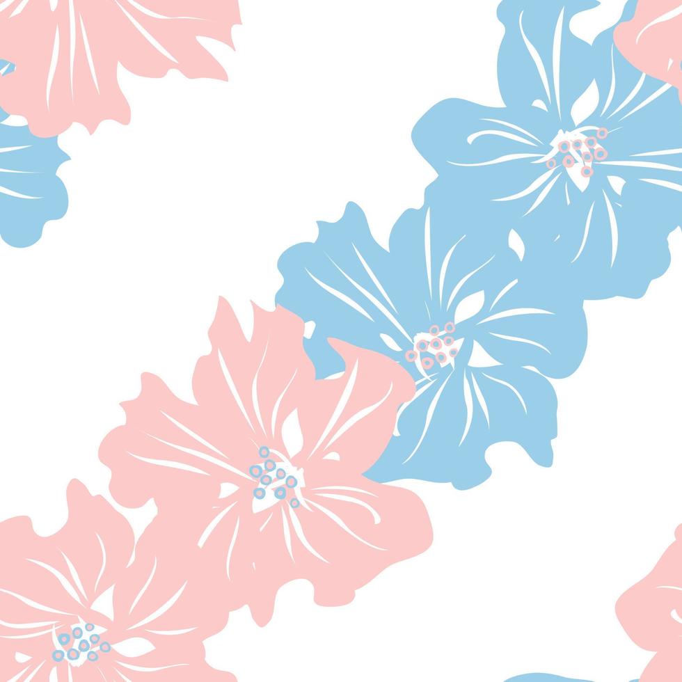 Pastel Floral Seamless Pattern Background vector