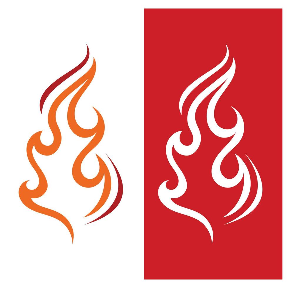 Fire Logo Template  Flame Symbol  Icon Vector