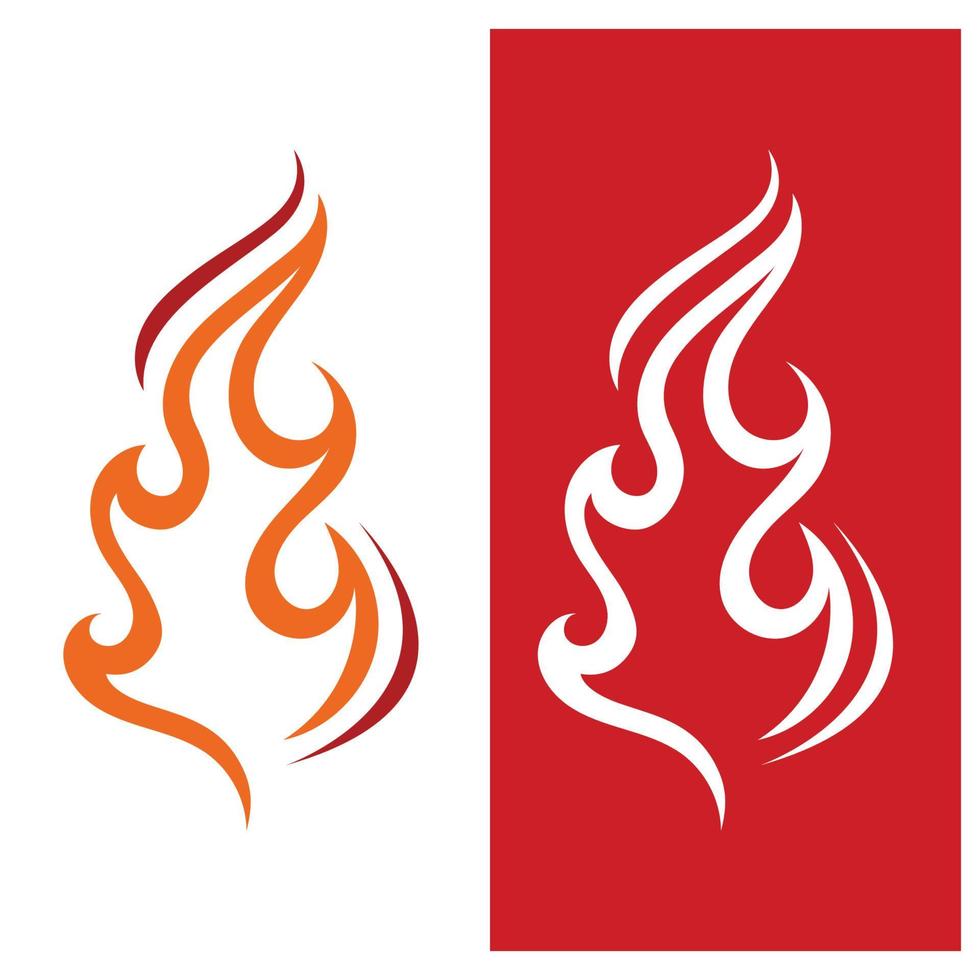 fuego, logotipo, plantilla, llama, símbolo, icono, vector