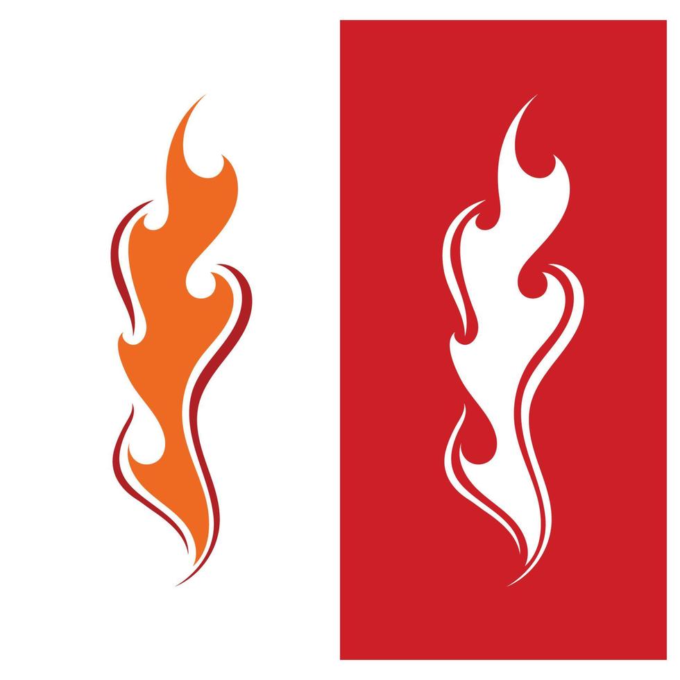 Fire Logo Template  Flame Symbol  Icon Vector